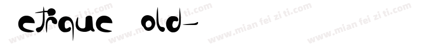 Betique Bold字体转换